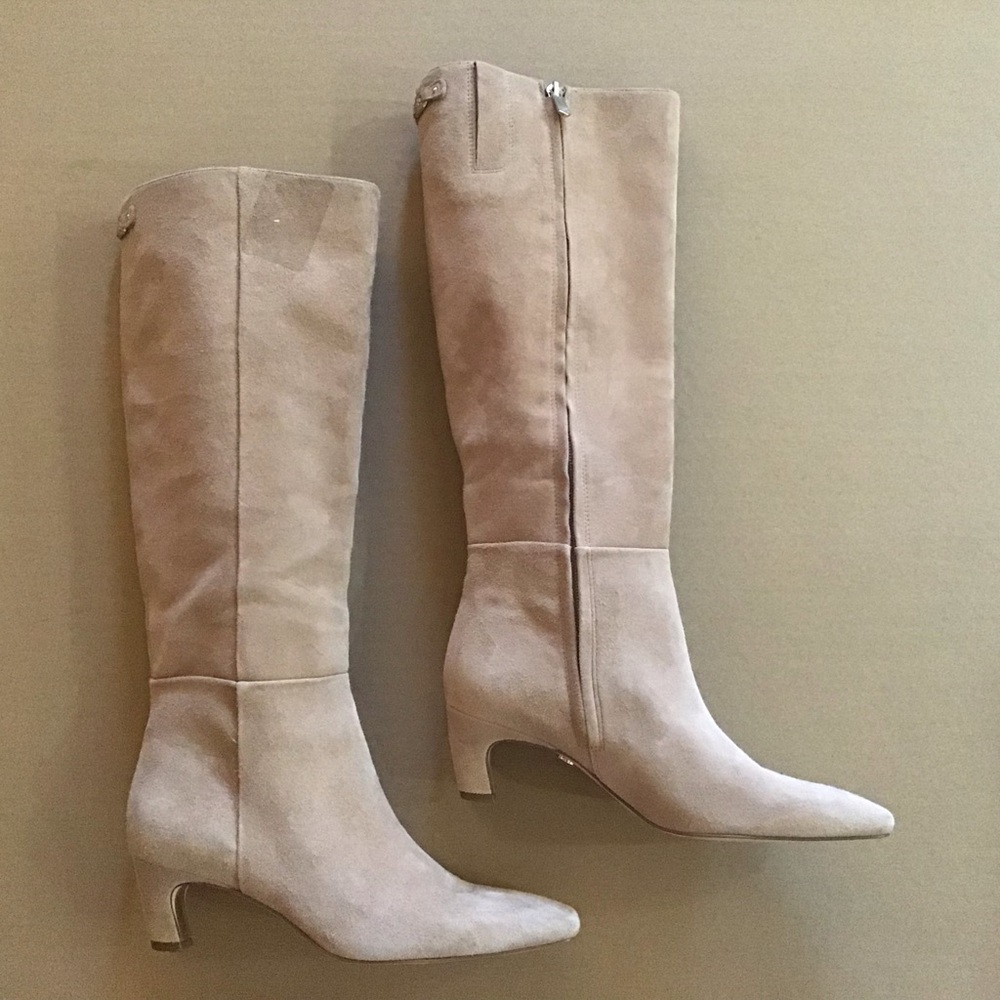 Sam Edelman Molly Knee High Caramel Suede Sz 6.5M #Fall #Cowgirl #Western #Suede